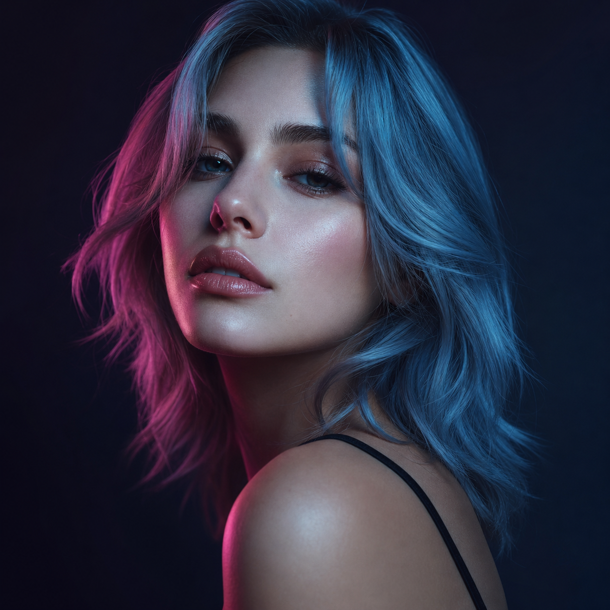 Editorial portrait created with ViviMaker